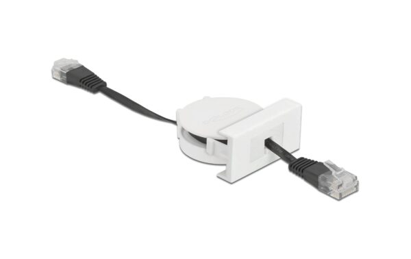 Delock Easy 45 Modul Netzwerk Aufrollkabel RJ45 Cat.5e, schwarz kaufen Schweiz | Mediatech.ch