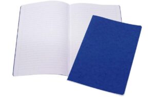 Office Focus Pressspanheft FSC A4 9 mm liniert, mit Rand, blau, 10 Stk