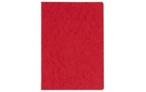 Office Focus Pressspanheft FSC A4 4 mm kariert, mit Rand, rot, 10 Stk