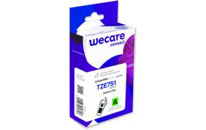 WECARE Band, laminiert 24 mm TZE-751, schwarz auf grün