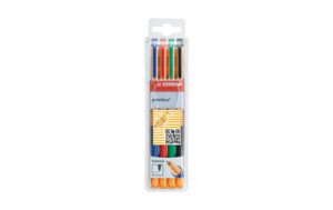 Stabilo Visco Gel-Rollerball, 4 Stk 4er Etui: rot, blau, grün, schwarz