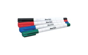 Berec Boardmarker Schmal, 4 Stk 4er Etui: rot, blau, grün, schwarz
