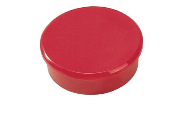 Berec, Haftmagnet Ø 20 mm, 10 Stück, Rot ø 20 mm x 7,5 mm, rot