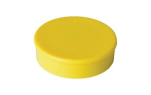 Berec, Haftmagnet Ø 30 mm, 10 Stück, Gelb ø 30 mm x 7,5 mm, gelb