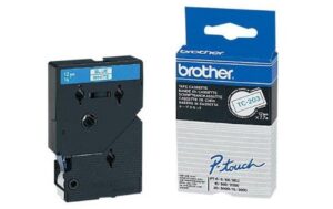 Brother P-Touch Schriftb TC, 12 mm Band weiss, Schrift blau kaufen Schweiz | Mediatech.ch