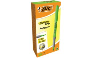 Bic Textmarker Brite Liner Grip, 12 Stk grün