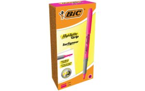 Bic Textmarker Brite Liner Grip, 12 Stk pink