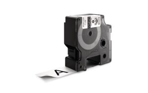Dymo Rhino ID1 Schriftband, Polyester,weiss 24mm x 5.5m, für ebene Oberflächen