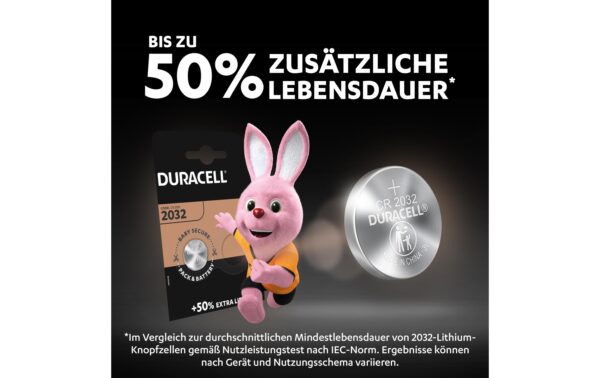 DURACELL Lithium CR2032, 2 Stk 3 Volt, 2 Stück