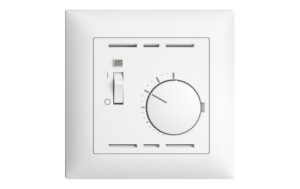 Feller EDIZIOdue Raumthermostat UP, mit Schalter, weiss