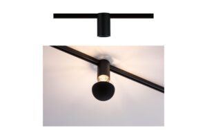 Paulmann URail Ceiling Socket max1x20W E27 Schwarz 230V Metall