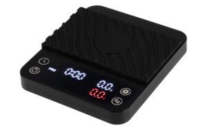 FURBER Kaffeewaage Quadro 4 bis 2000g/0.1g ,g,ml,oz, 4 Modus, schwarz