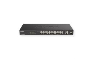 D-Link DGS-1100-26MPV2/E: 26Port PoE+Switch 370W PoE Kapazität,2 Lüfter