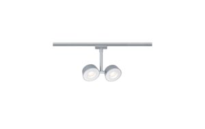 Paulmann URail Systems Spot Double Pellet 2x4W Chrom matt/Weiss 230V dimmbar