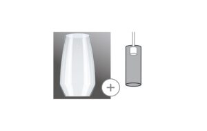 Paulmann URail Glas Vento Klar Glas