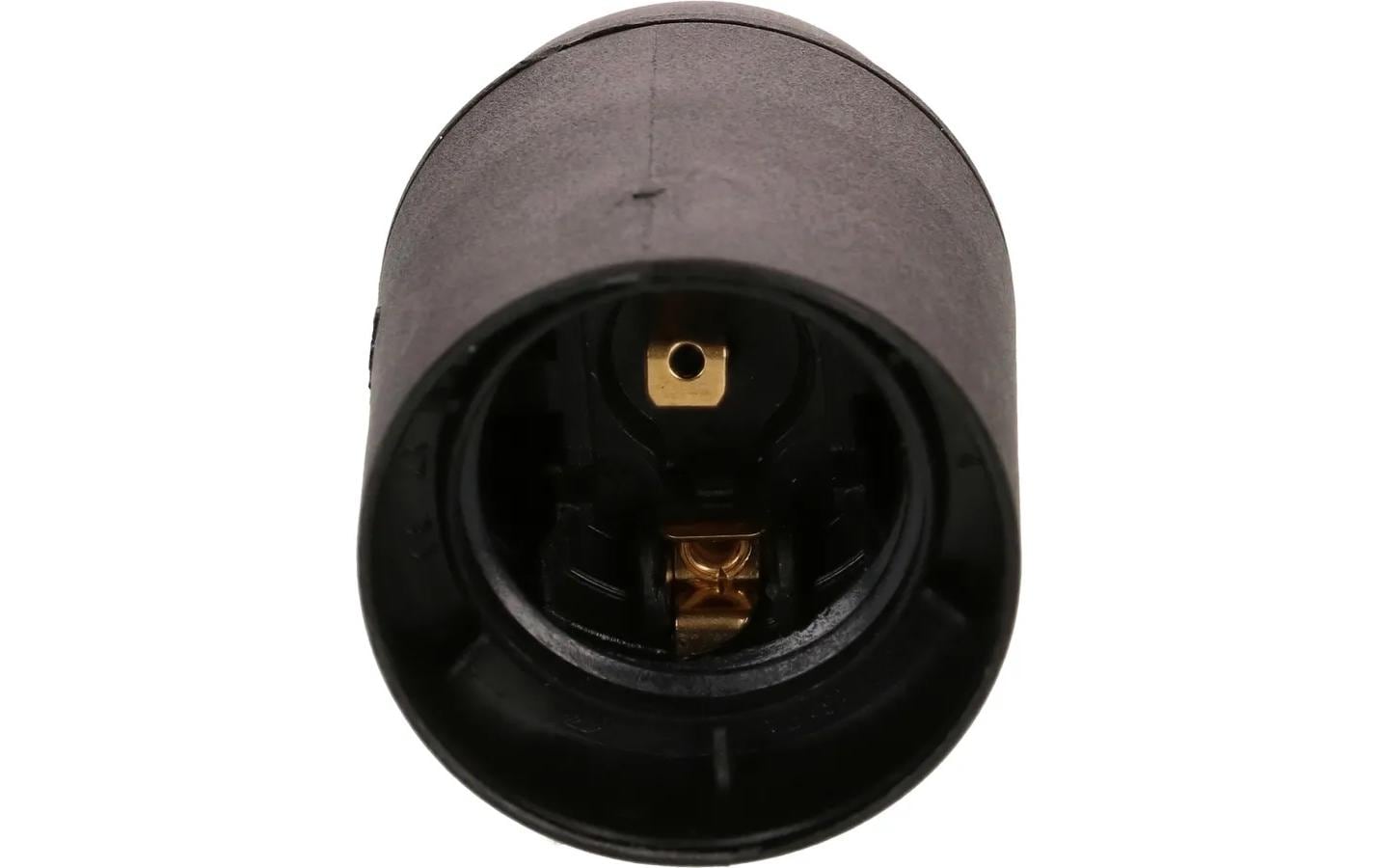 1417771_1 - Mediatech Max Hauri Lampenfassung E27 Glattmantel schwarz, M10x1