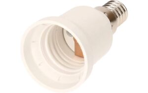 Max Hauri Lampenfassung Adapter weiss, E14 auf E27 kaufen Schweiz | Mediatech.ch