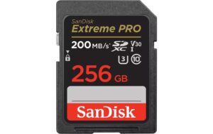 SanDisk SDXC Card Extreme Pro 256GB Lesen 200MB/s, Schreiben 140MB/s