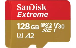 SanDisk microSDXC Card Extreme 128GB Lesen 190MB/s, Schr. 90MB/s, inkl. Adapter