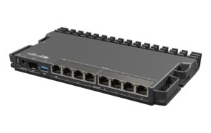 MikroTik RB5009UPr+S+IN: 9 Port Router 7x1GE 1x2.5GE, 1x SFP+, 8x POE+ 130W Budget