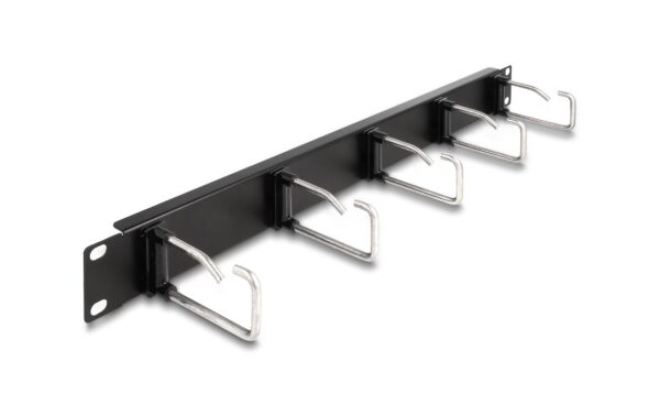 1419846 - Mediatech Delock 19 Kabelmanagement Rangierpanel mit 5 Metallbügel 1 HE, schwarz kaufen Schweiz | Mediatech.ch