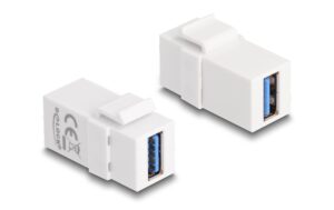 Delock Keystone Modul USB3.0 A Buchse-Buchse, weiss (1:1) kaufen Schweiz | Mediatech.ch