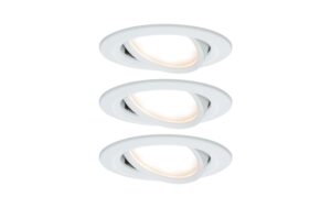 1420442 - Mediatech Paulmann EBL Set Nova Coin schwenkbar LED 3x6W 2700K 230V Weiss matt kaufen Schweiz | Mediatech.ch