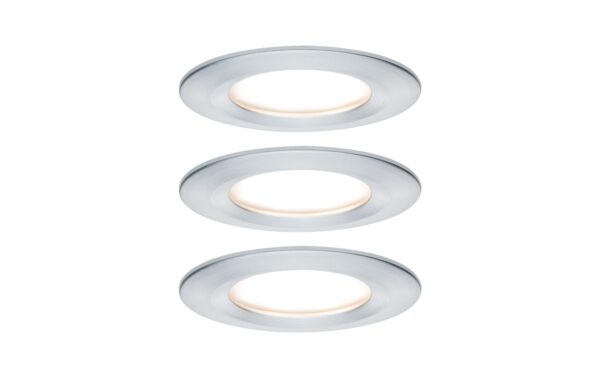 Paulmann EBL Set Nova Coin starr LED 3x6W 2700K 230V Alu ged kaufen Schweiz | Mediatech.ch