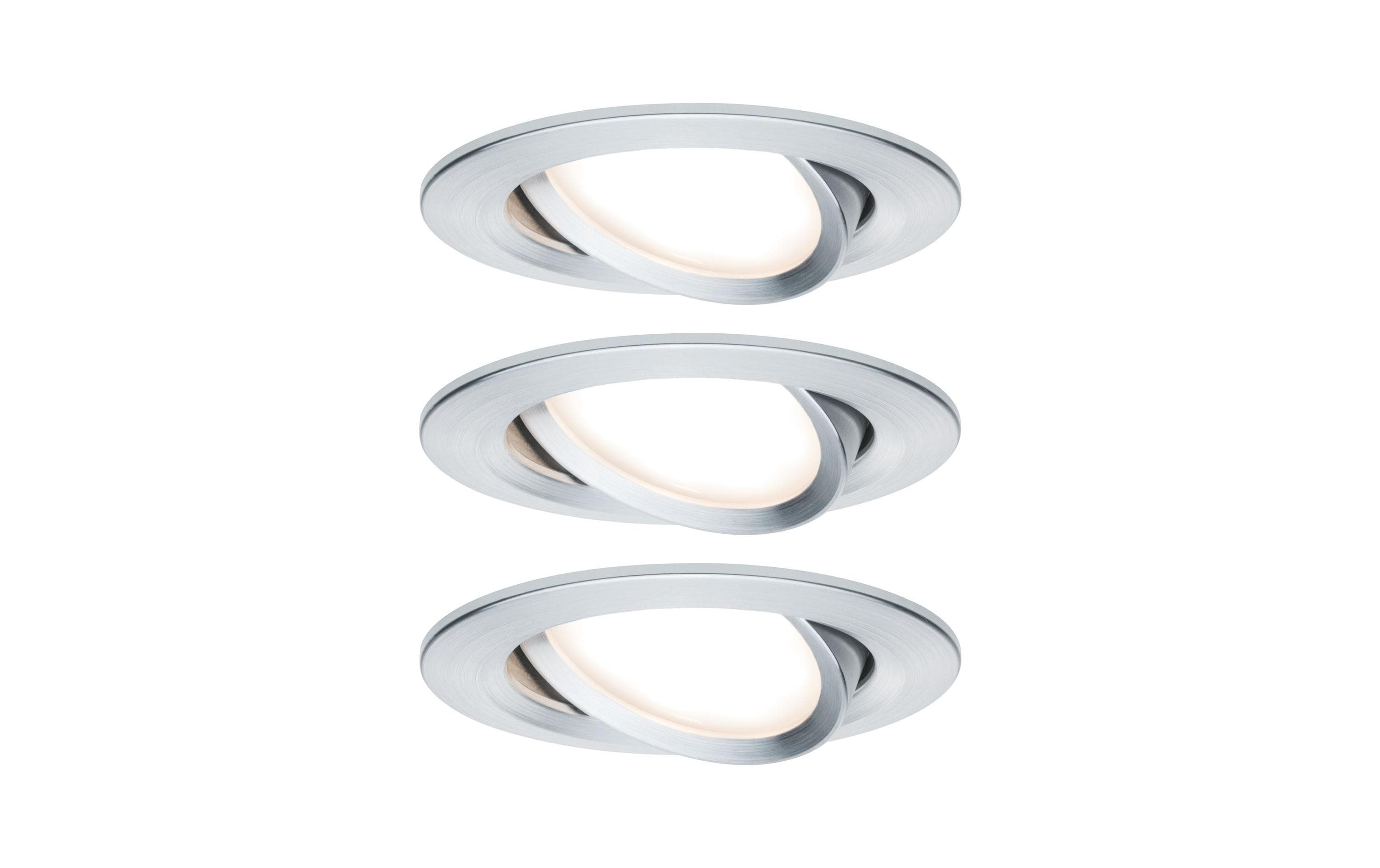 Paulmann EBL Set Nova Coin 3-stepdim 3x6W 2700K 230V alu ged kaufen Schweiz | Mediatech.ch
