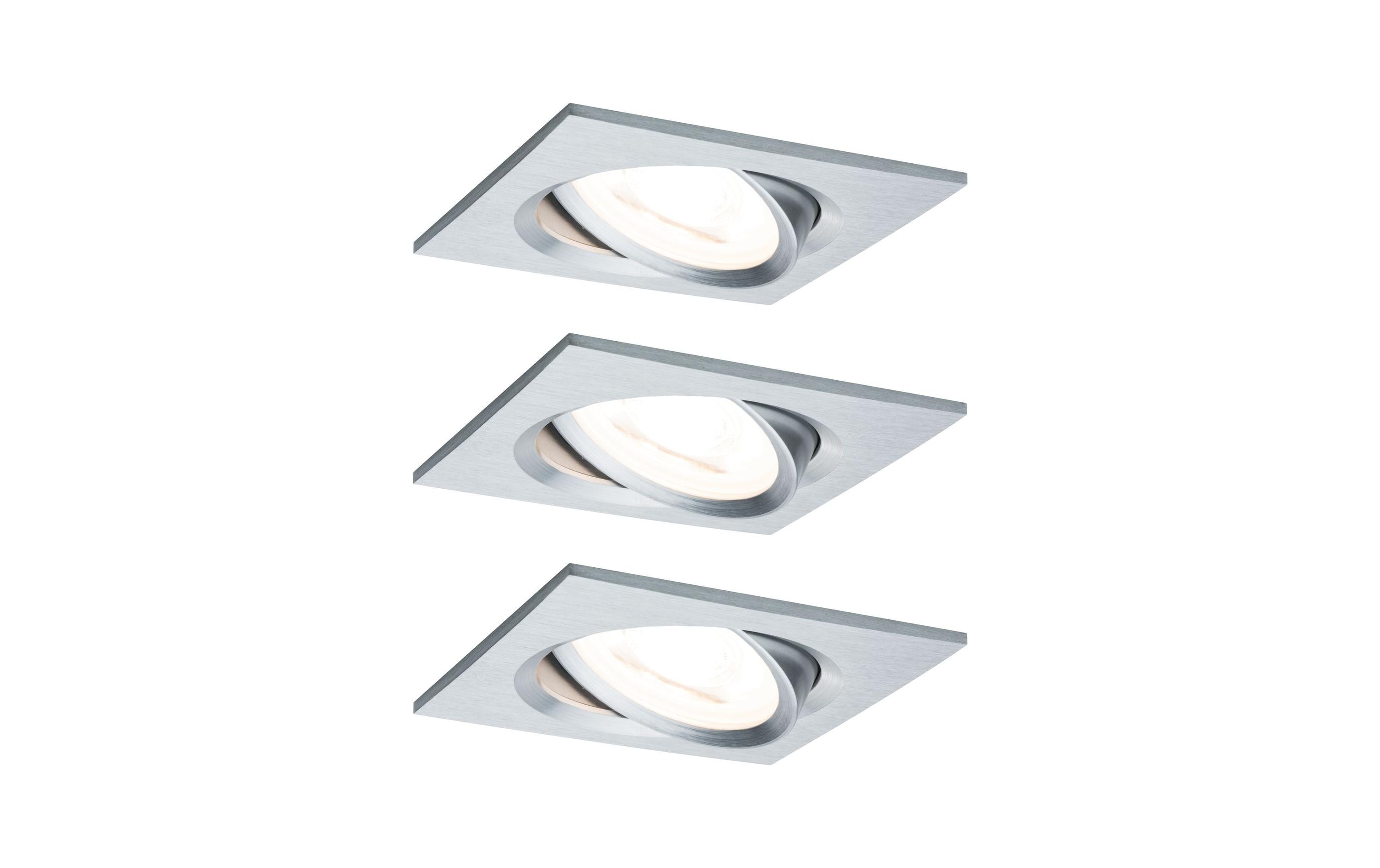 Paulmann EBL Set Nova Coin 3-stepdim 3x6W 2700K 230V Alu ged kaufen Schweiz | Mediatech.ch