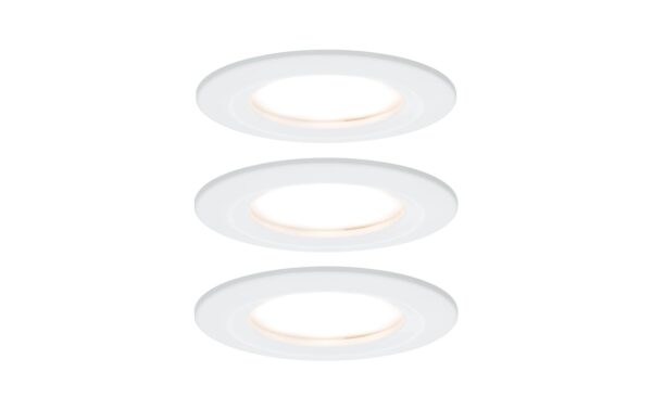 Paulmann EBL Set Nova Plus Coin starr 3x 6W 2700K 230V 51mm Weiss matt kaufen Schweiz | Mediatech.ch