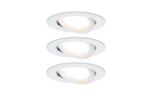 Paulmann EBL Set Nova Plus Coin schwenkbar dim. 3x6W 2700K 230V 51mm weiss matt kaufen Schweiz | Mediatech.ch