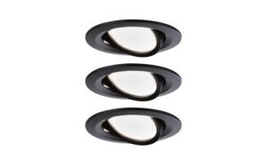 Paulmann EBL Set Nova Coin 3-stepdimmer schwenkbar 3x6W 2700K 230V Schwarz matt kaufen Schweiz | Mediatech.ch