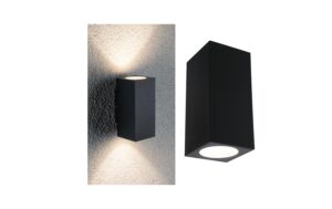 Paulmann Wandleuchte Flame 2x3W IP44 3000K Alu Dark Grey