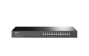 TP-Link TL-SF1024: 24Port Switch 100Mbps, Autouplink, int. NT, lüfterlos,