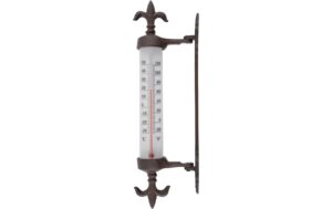Esschert Design Thermometer Fensterrahmen Gusseisen, 5.5x9.4x29.5 cm (LxTxH)