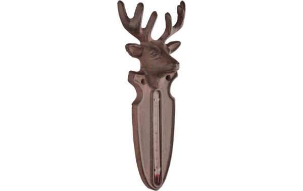 Esschert Design Wandthermometer Hirsch Gusseisen, 9.4x4.5x22 cm (LxTxH) kaufen Schweiz | Mediatech.ch