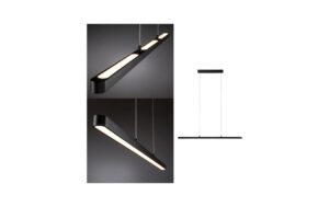 Paulmann Pendelleuchte Lento dimmbar 1x42W Schwarz 230V