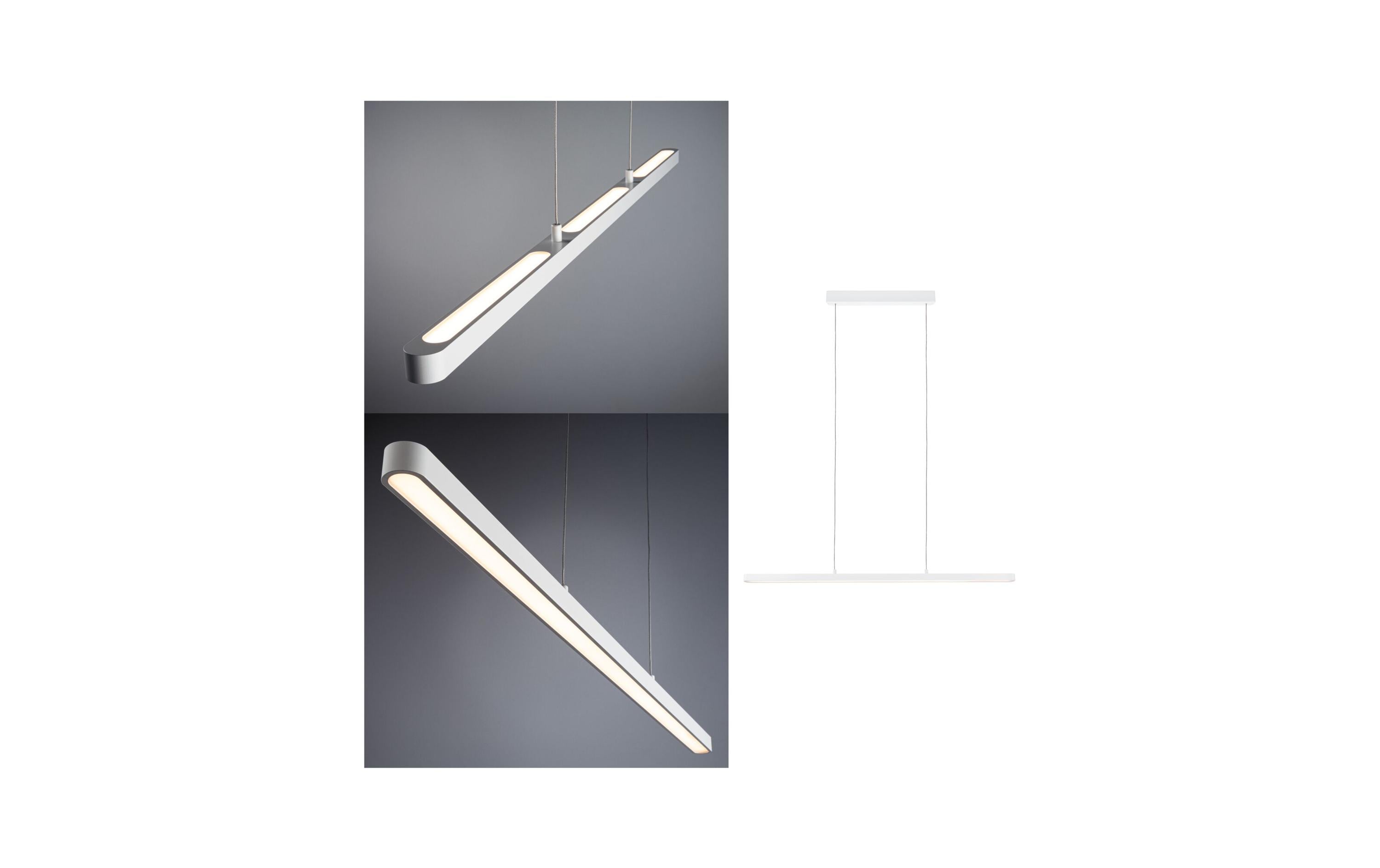 1422600 - Mediatech Paulmann Pendelleuchte Lento dimmbar 1x42W Weiss 230V