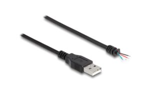 Delock USB2.0 Typ-A Stecker zu 4x offene Kabelenden, 1m, schwarz kaufen Schweiz | Mediatech.ch