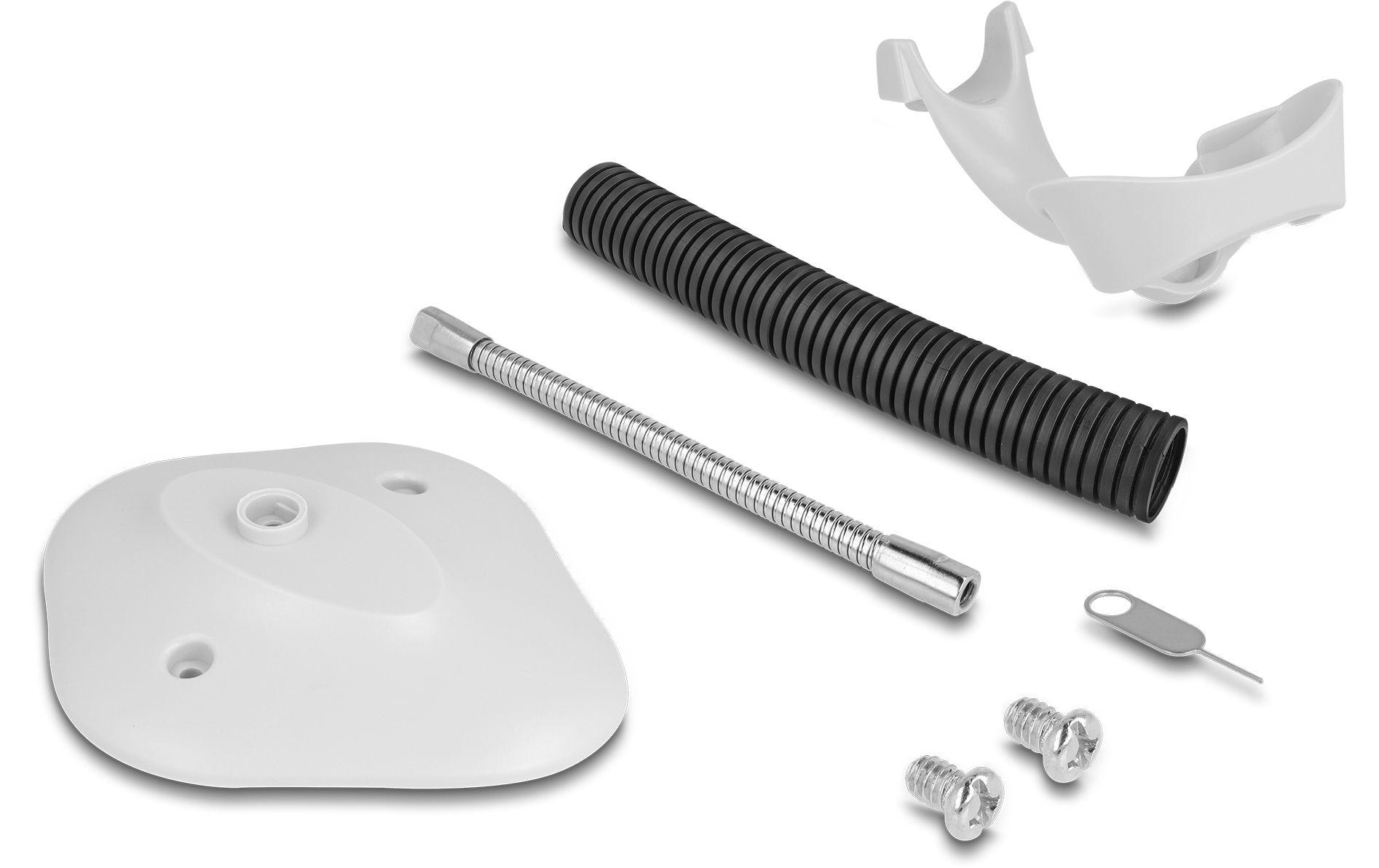 1424251_3 - Mediatech Delock 90565 1D Barcode Scanner hellgrau, mit Anschlusskabel und Halterung