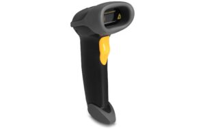 Delock 90584 1D Barcode Scanner schwarz, mit Anschlusskabel und Halterung kaufen Schweiz | Mediatech.ch