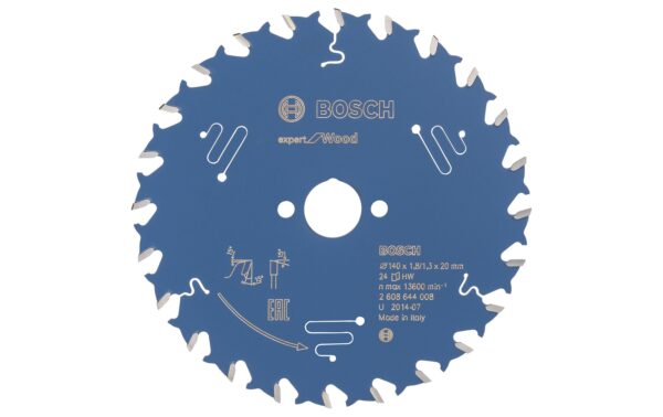 Bosch Professional Kreissägeblatt Expert for Wood 140 x 20 x 1,8 mm, 24
