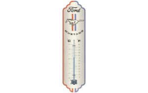 Nostalgic Art Thermometer Ford Mustang Metall, 28x6.5 cm, Celisus & Fahrenheit