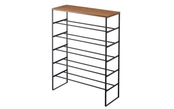 1427306 - Mediatech Yamazaki 6-stufiges Schuhregal TOWER 66 x 25 x 87 cm, Metall/Holz, schwarz kaufen Schweiz | Mediatech.ch