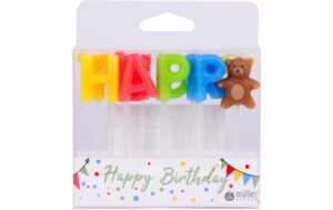 Müller Tortenstecker Happy Birthday 14 Stk., orig. 7.5x1.7 cm