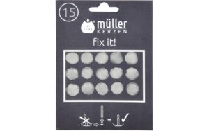 Müller Klebewachsplättchen, 15er weiss