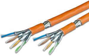 Wirewin Verlegekabel TWIN:S/FTP,100m,orange Cat.7, 2x4x2xAWG23, LSOH-3, 1000Mhz, CCA