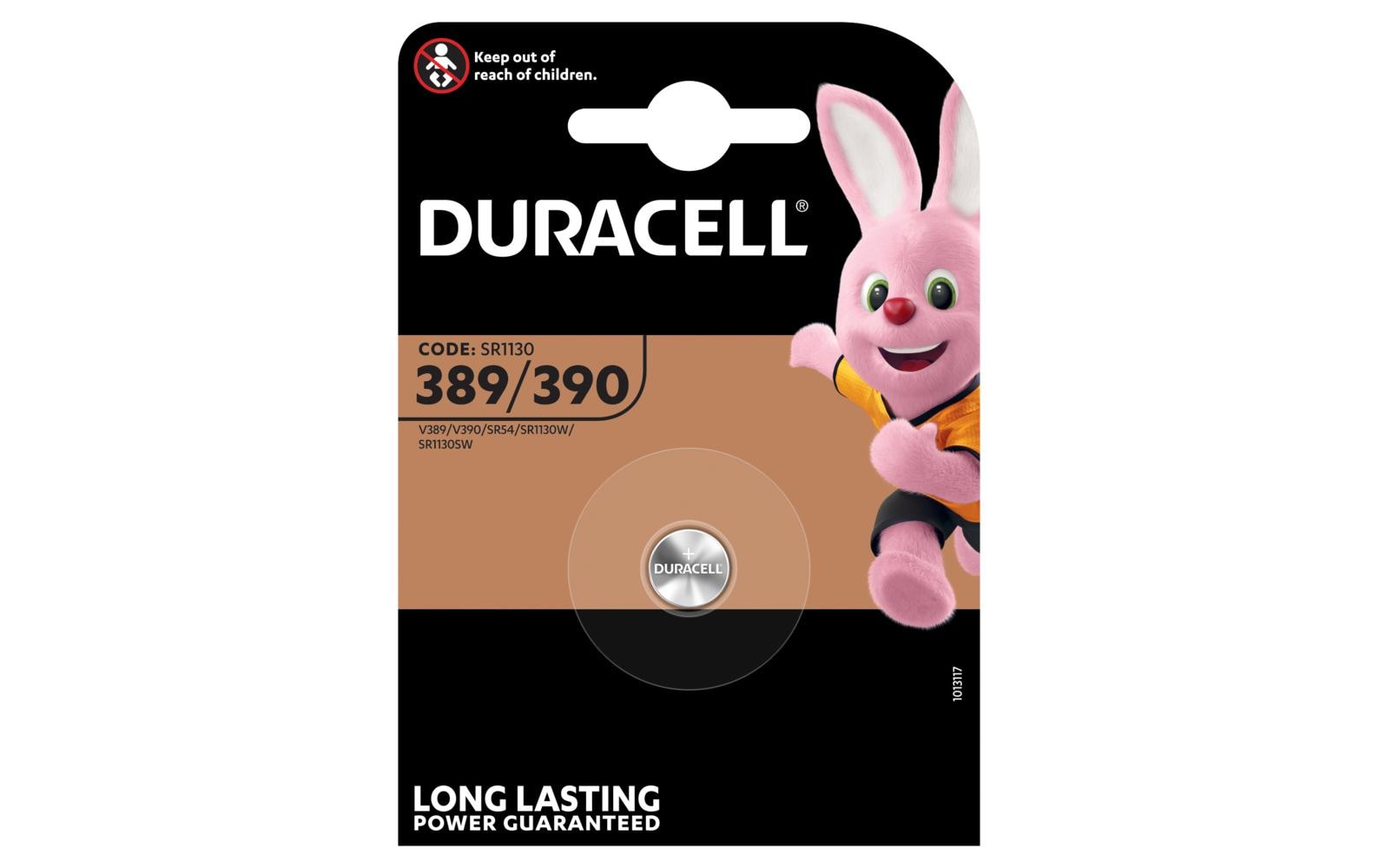 1430695 - Mediatech DURACELL Knopfbatterie Specialty 389/390 1.5 Volt, 1 Stück, V389,V390,SR54,SR1130