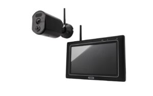 1431254 - Mediatech ABUS PPDF17000 EasyLook Überwachungsset 7“ Monitor mit 1 IR Funk-Aussenkamera